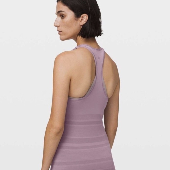 Lululemon Gleam and Glow Tank Frosted Mulberry Size 2/4 Size Small - Picture 2 of 5